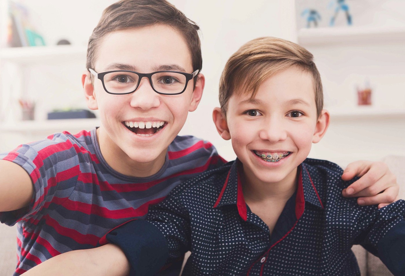 two-children-smiling